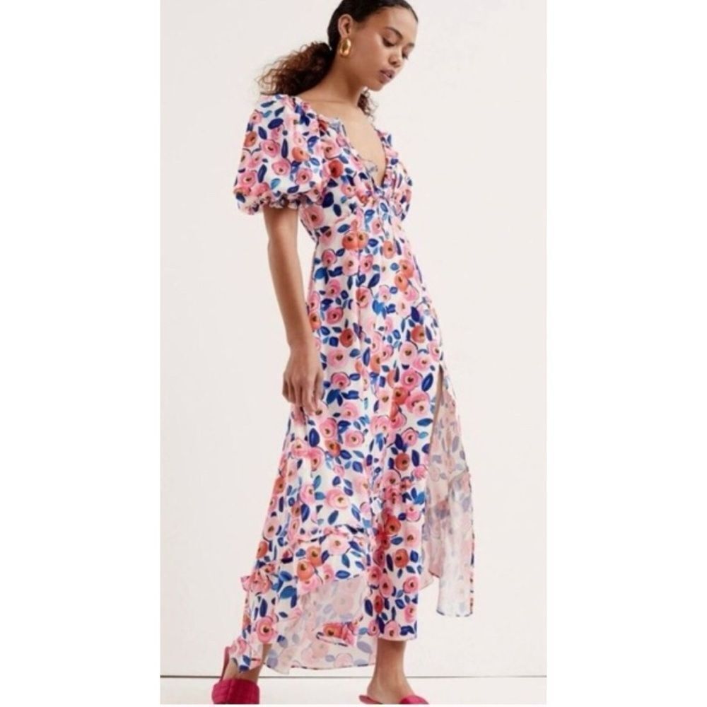 Free People Gianna Midi Dress by For Love & Lemons Size L